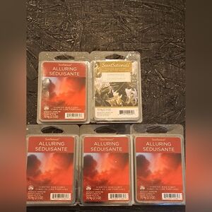 Lot Of 5 ScentSationals Alluring & Honeysuckle Scented Wax Cubes